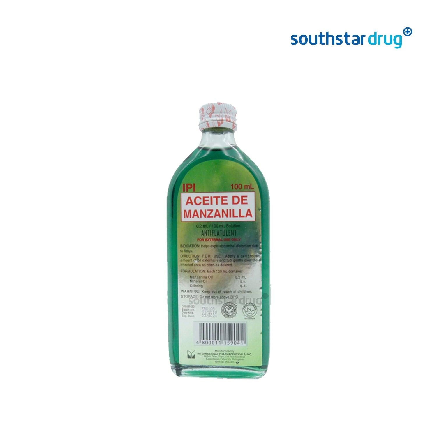 IPI Aceite Manzanilla Solution 100mL bottle topical use